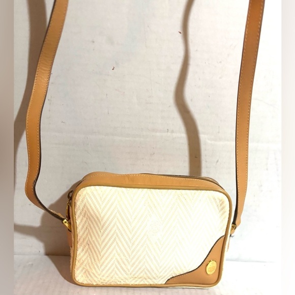 Mark cross beige canvas crossbody handbag - Picture 10 of 10